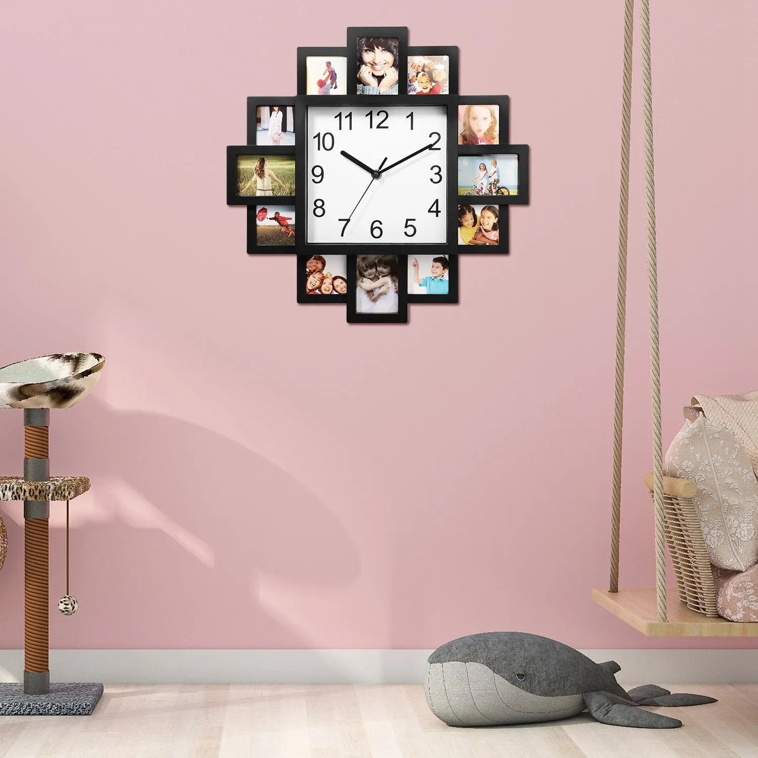 12-Picture Display Wall Clock