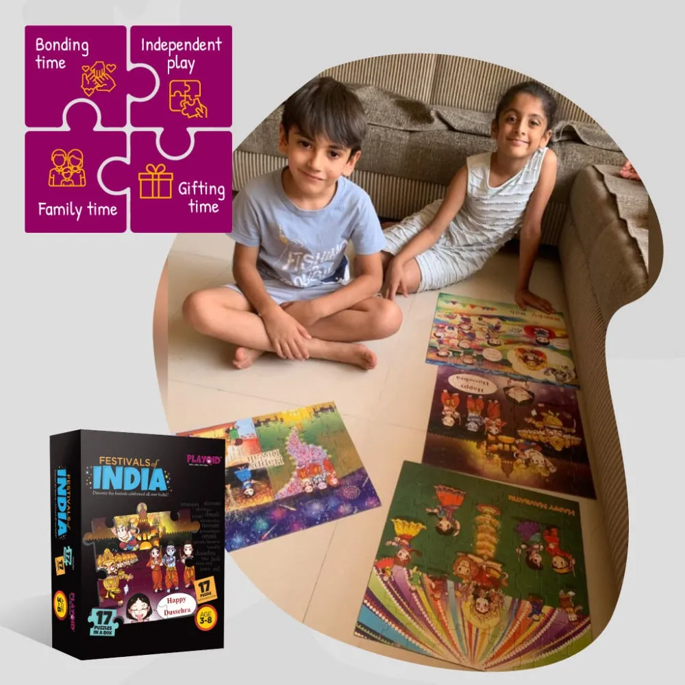 17 in 1 Festivals of India   Heroic Knights The Castle Saviour Puzzles For Kids