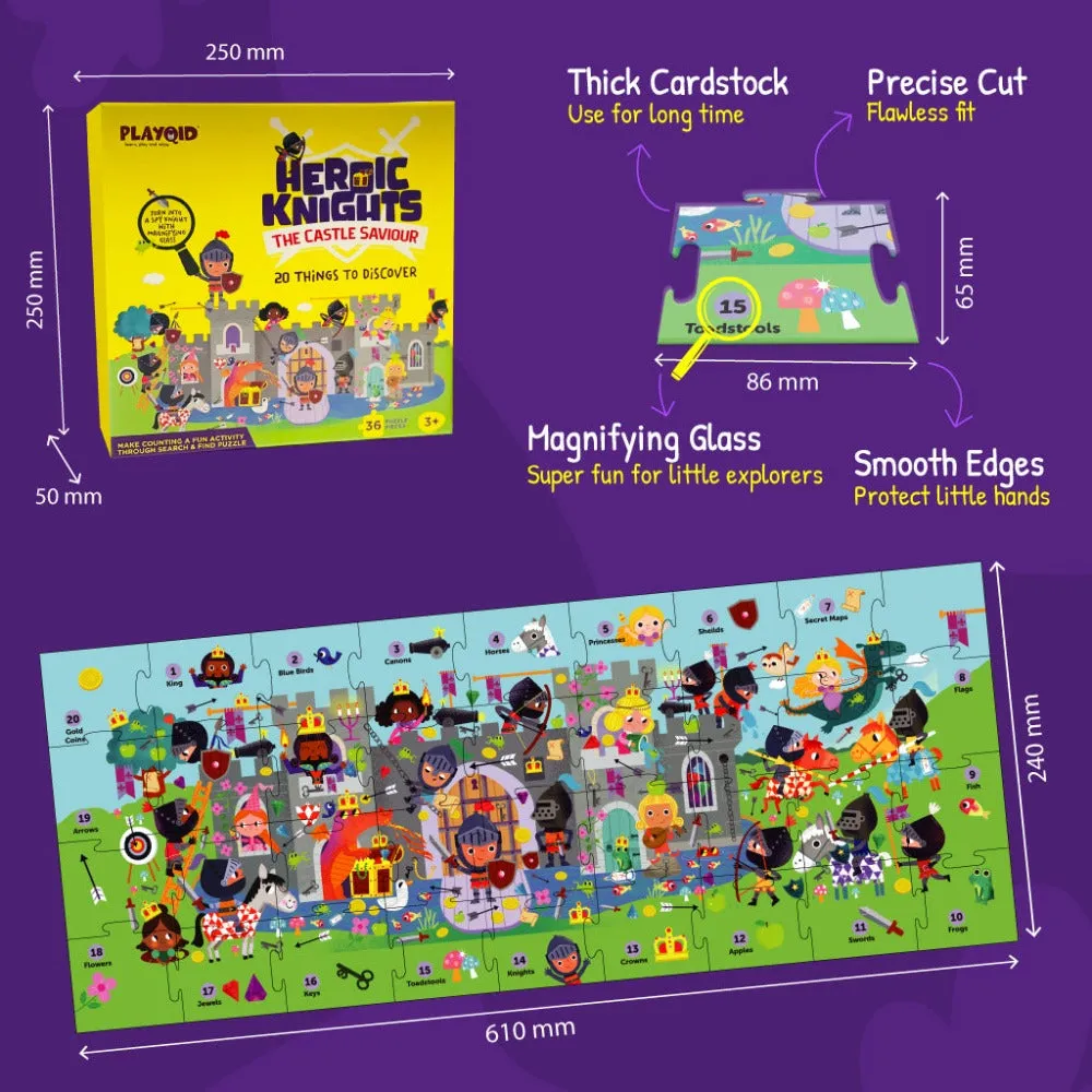 17 in 1 Festivals of India   Heroic Knights The Castle Saviour Puzzles For Kids