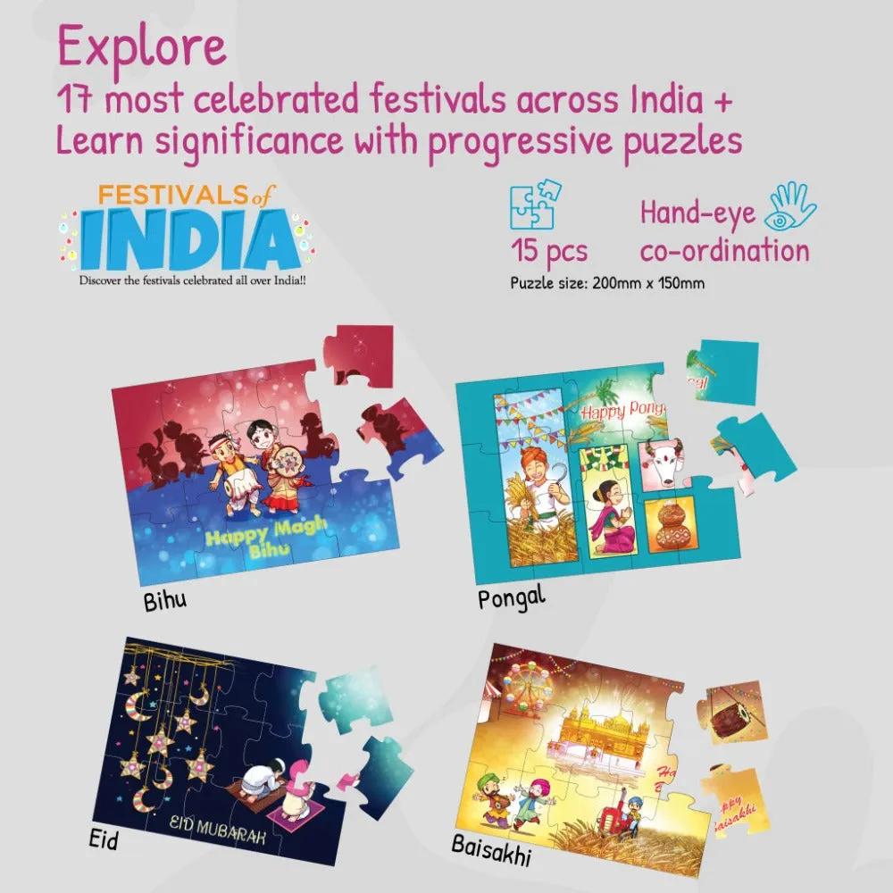 17 in 1 Festivals of India   Heroic Knights The Castle Saviour Puzzles For Kids