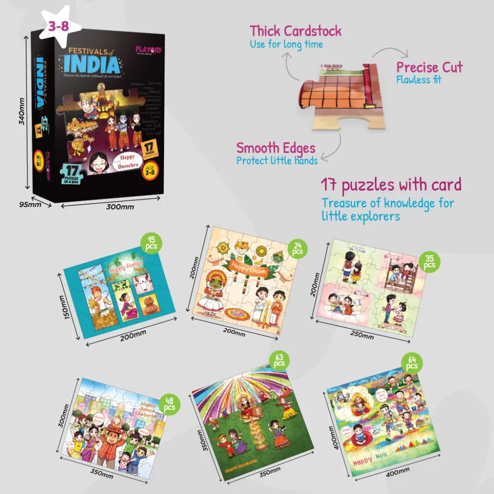 17 in 1 Festivals of India   Heroic Knights The Castle Saviour Puzzles For Kids