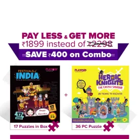 17 in 1 Festivals of India   Heroic Knights The Castle Saviour Puzzles For Kids