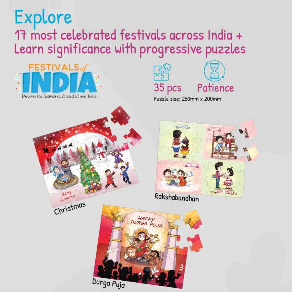 17 in 1 Festivals of India   Heroic Knights The Castle Saviour Puzzles For Kids