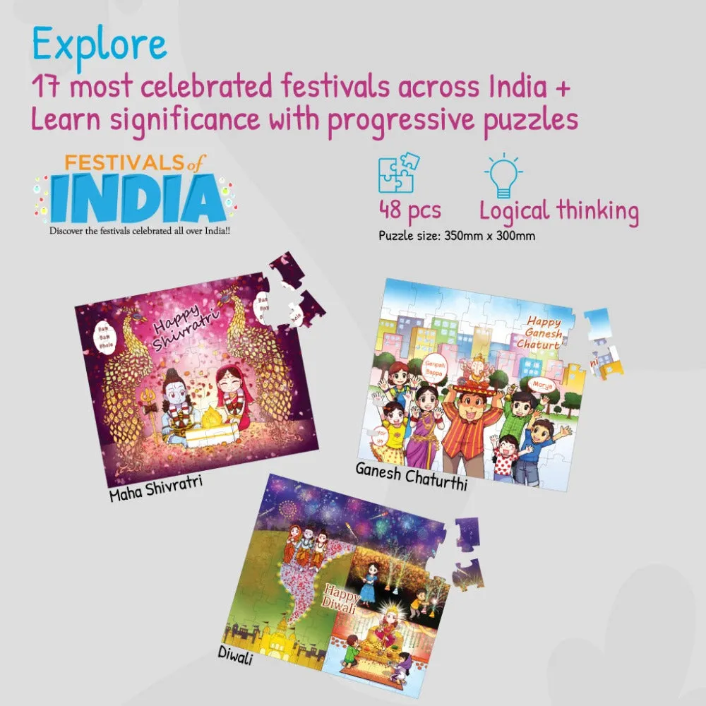 17 in 1 Festivals of India   Heroic Knights The Castle Saviour Puzzles For Kids