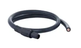 4/0 Cam PIGTAIL Female to Blunt -  05' - BLACK - X05-4/0CAM-BK-F