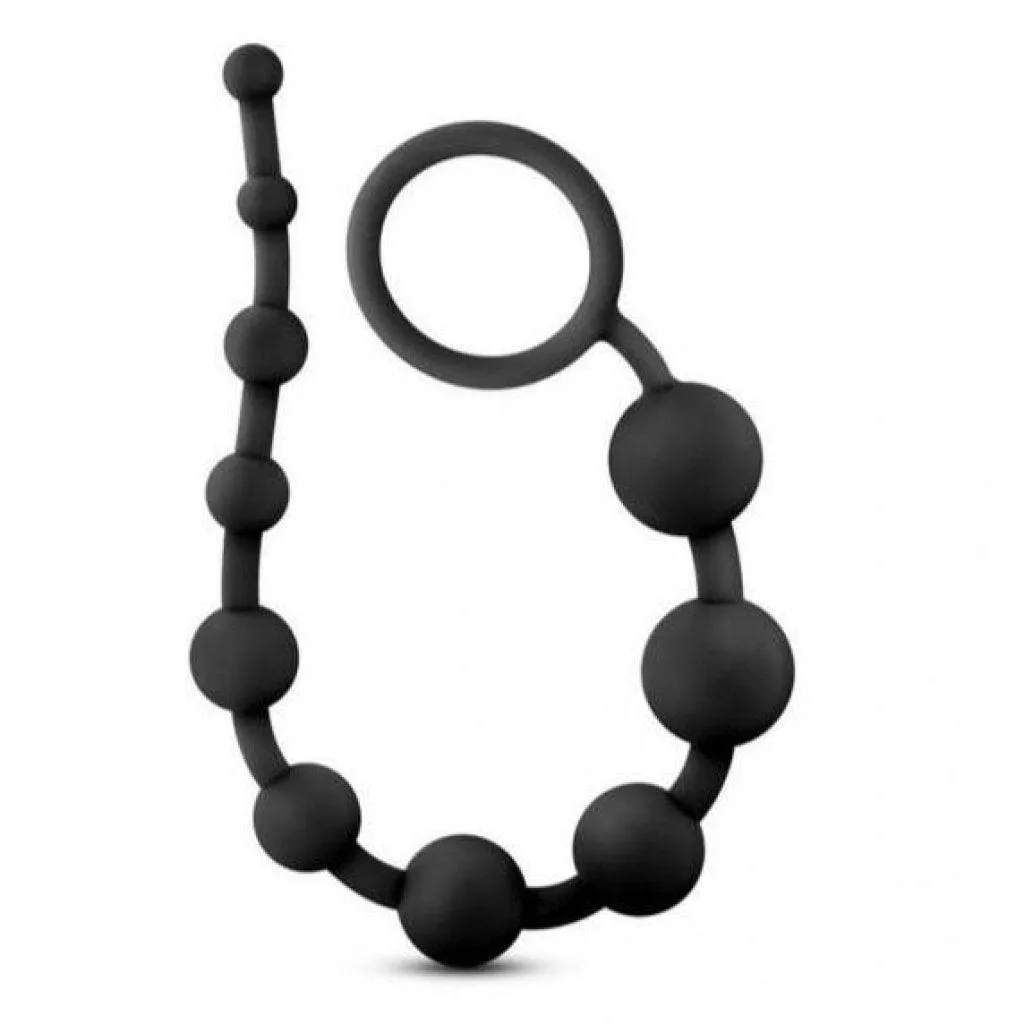 Anal Adventures Platinum Silicone 10 Anal Beads