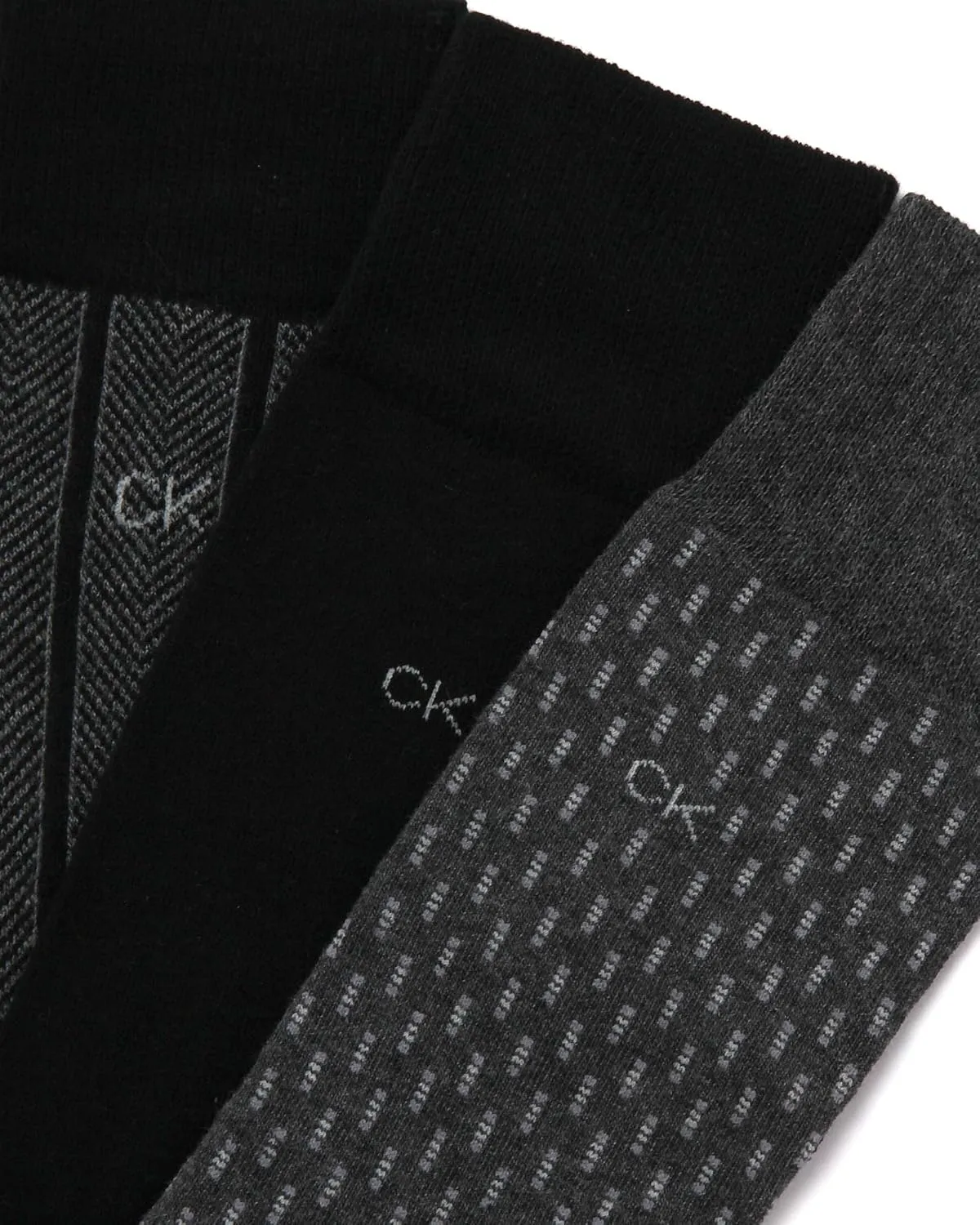 Calvin Klein Men's Dress Socks - 6 Pairs Classic Comfort Stay Up Cuff Mixed Pattern - Dress Socks for Men (7-12)