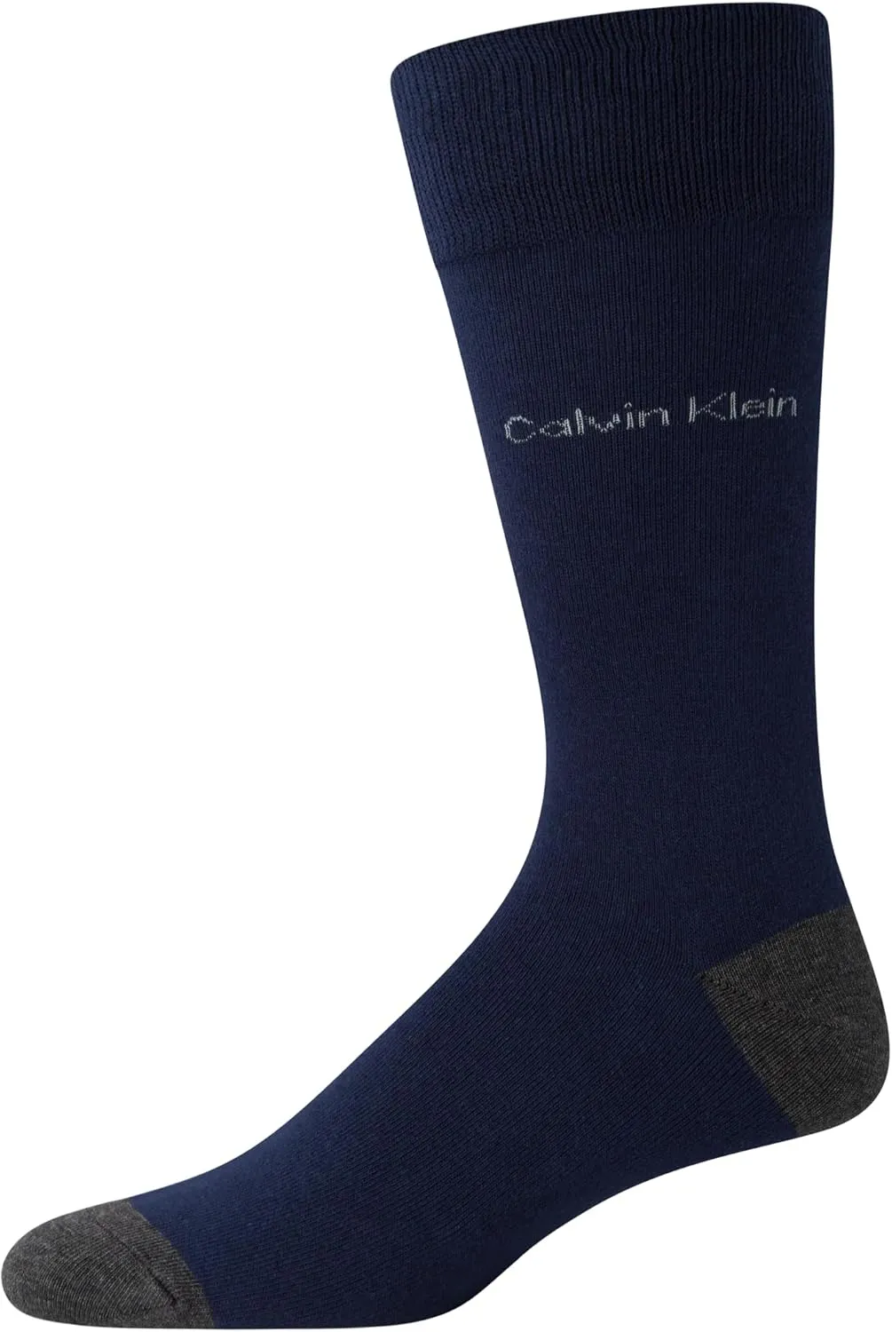 Calvin Klein Men's Dress Socks - Cotton Blend Crew Patterned Socks (4 Pairs)