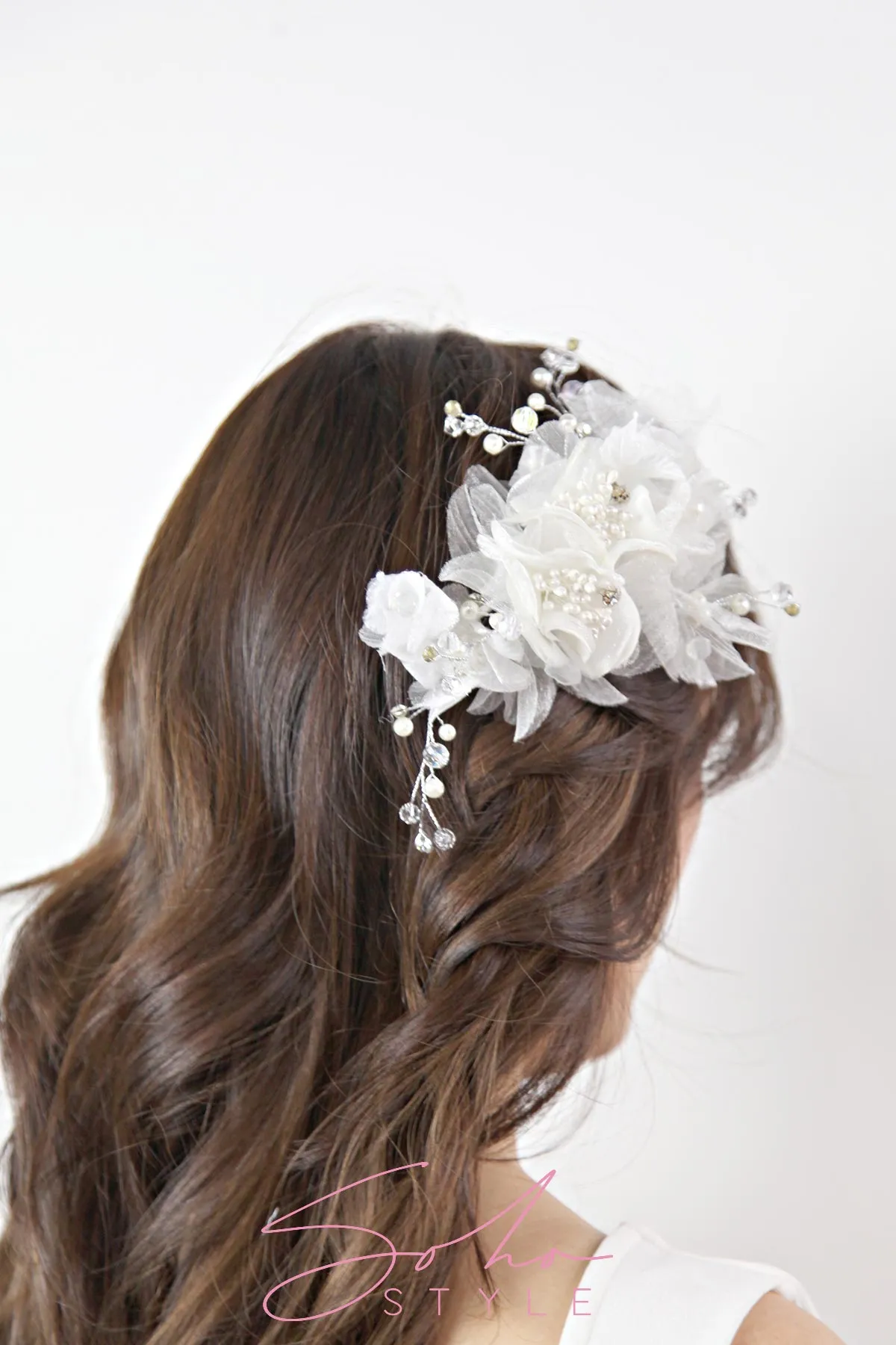Chiffon Flower Hair Clip