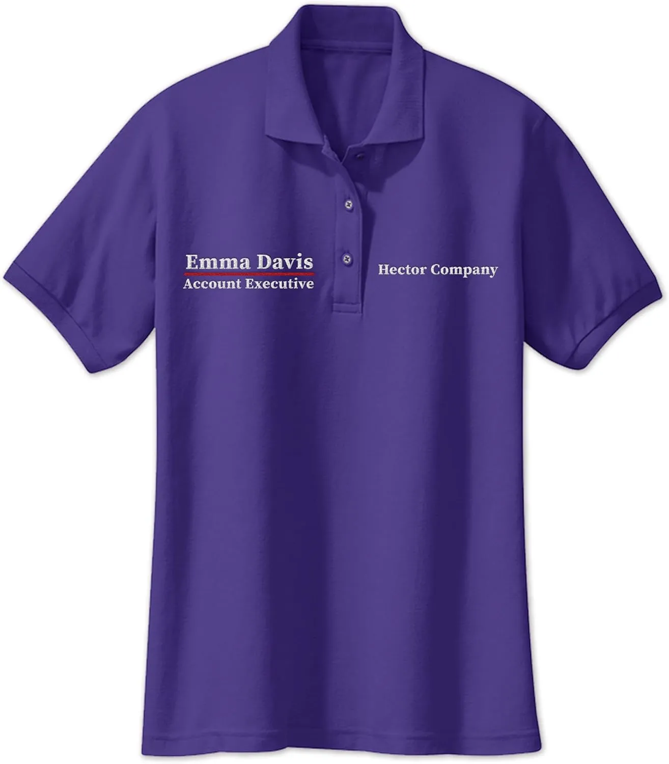 Custom Embroidered Polo Shirts for Women Personalized Add Your Name Text Polo Shirts for Ladies