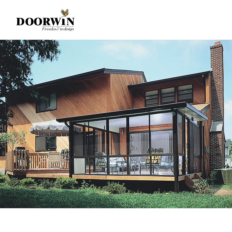 Doorwin 2021Environmentally friendly aluminium sun room very cheap aluminium profile