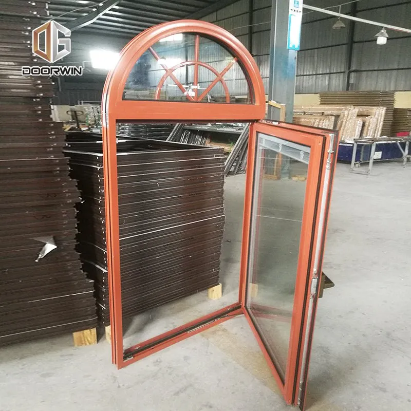 Doorwin Chinese factory small arch top windows round window that open inside