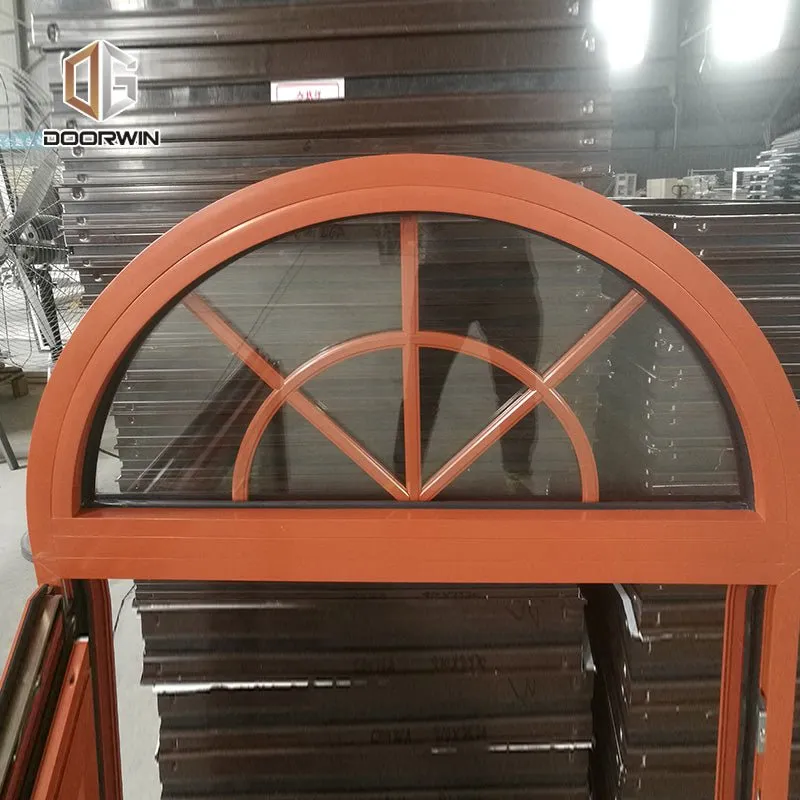 Doorwin Chinese factory small arch top windows round window that open inside