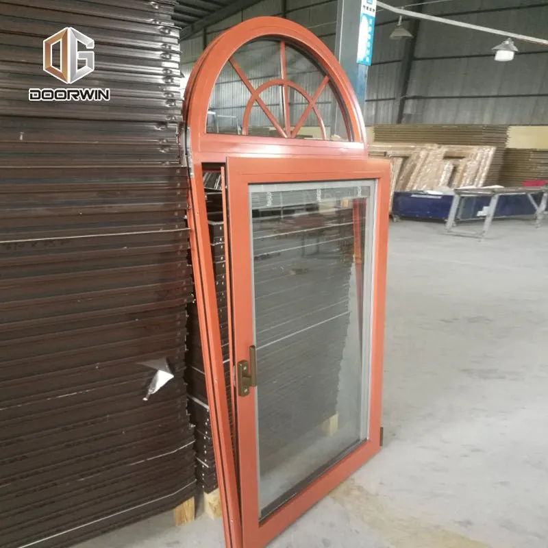 Doorwin Chinese factory small arch top windows round window that open inside