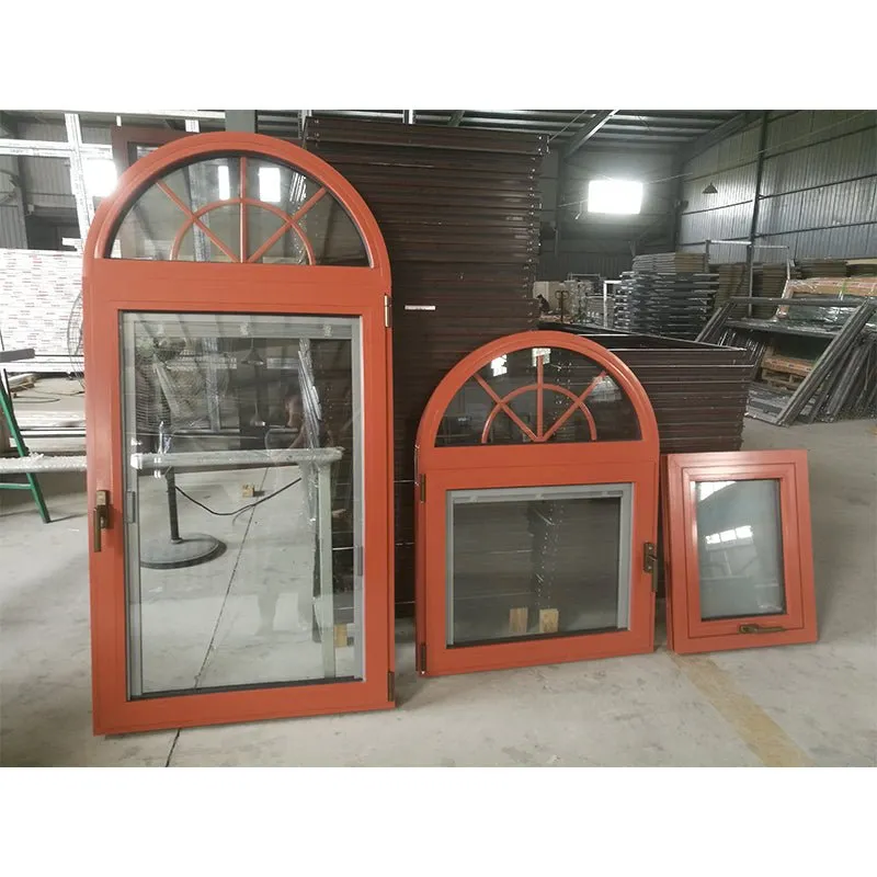 Doorwin Chinese factory small arch top windows round window that open inside