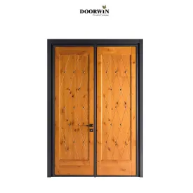 Doorwin fashion modern double front entry doors main entrance door lowes hardware