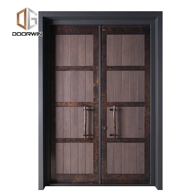 Doorwin fashion modern double front entry doors main entrance door lowes hardware