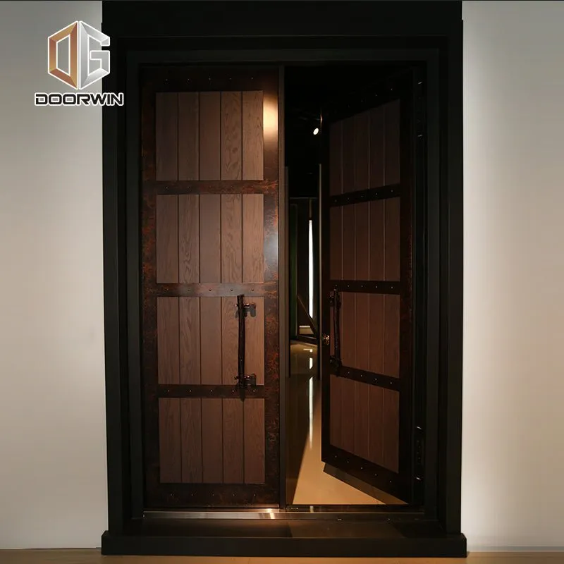 Doorwin fashion modern double front entry doors main entrance door lowes hardware