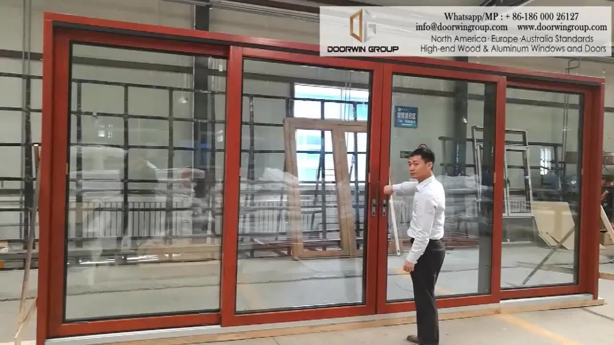 Doorwin Good Price 60 by 80 sliding patio door 6 panel and 4 panel sliding patio doors