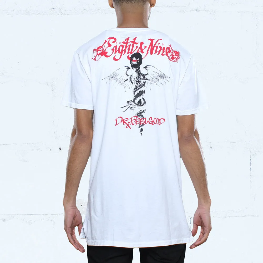 Feelgood Elongated T Shirt White