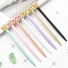 Four Leaf Flower Metal Body Premium Ball Point Pen