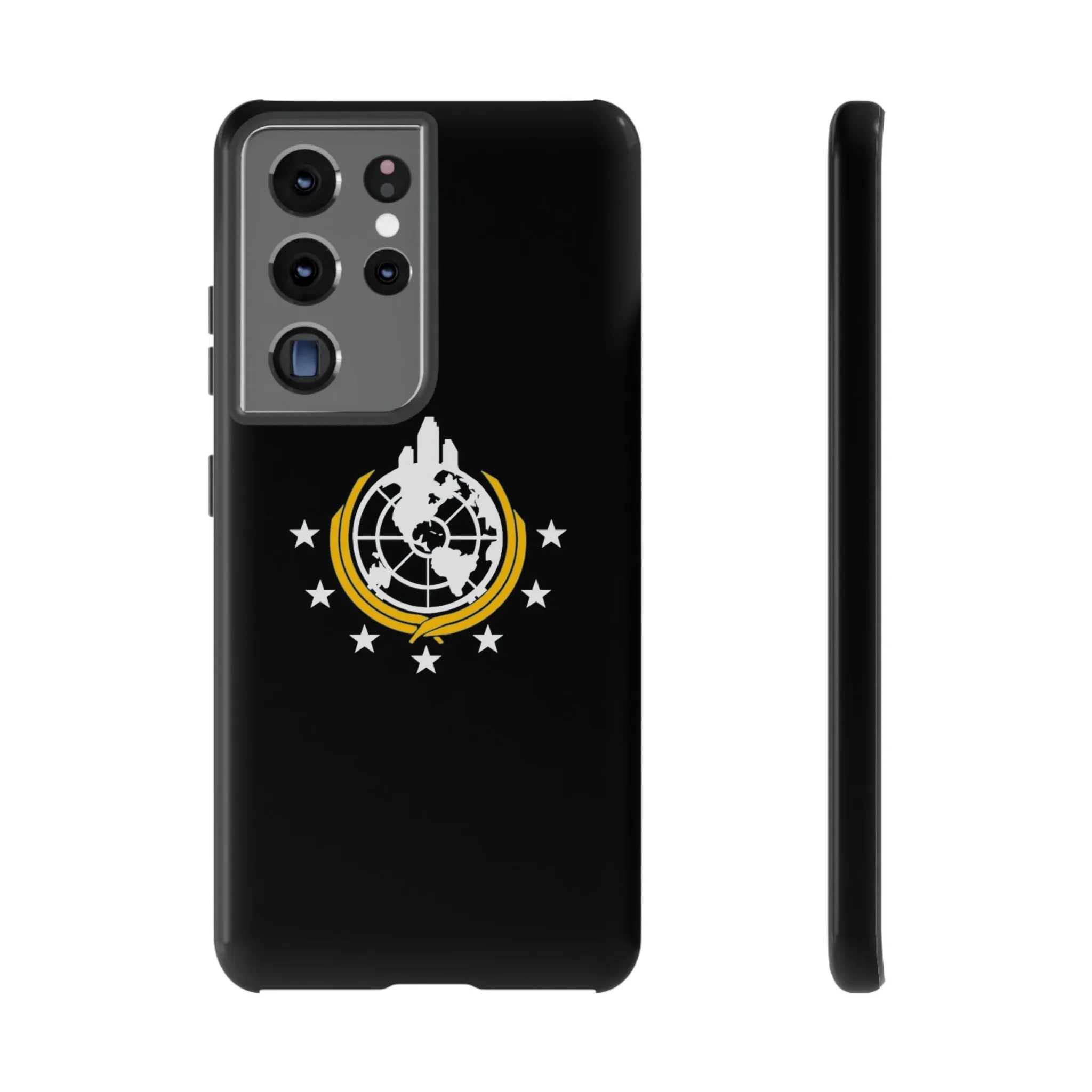 Helldivers 2 Superearth Flag Black Edition Tough Phone Cases Helldiver Gift For Him Her Gamer Game Gifts Birthday Mobile Case Cool Cute Funny Christmas Valentine's