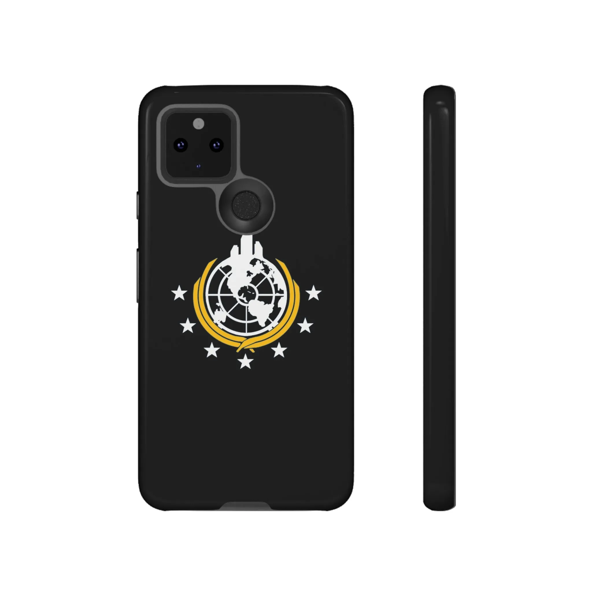 Helldivers 2 Superearth Flag Black Edition Tough Phone Cases Helldiver Gift For Him Her Gamer Game Gifts Birthday Mobile Case Cool Cute Funny Christmas Valentine's