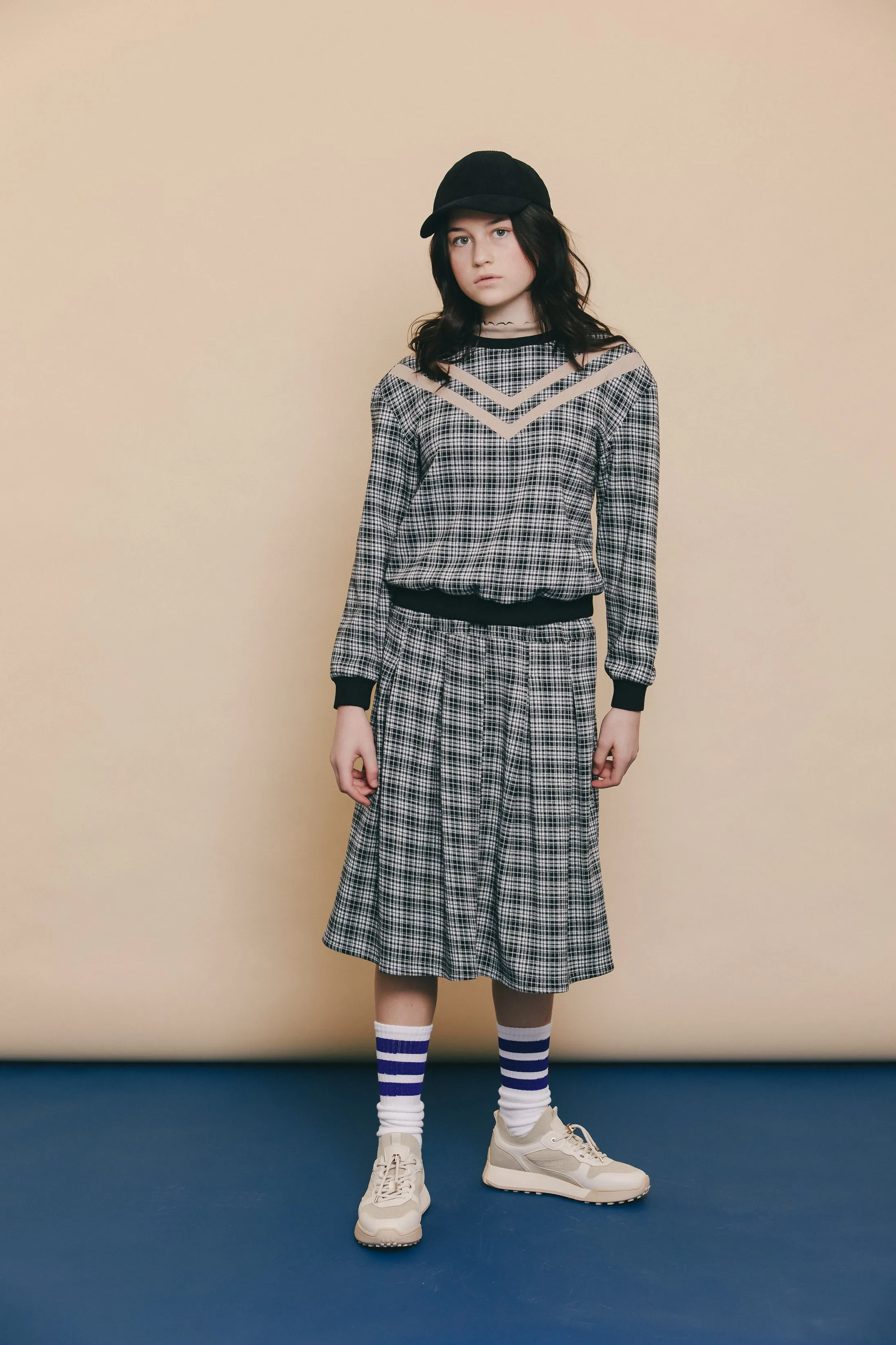 HG403-PLAID ARROW TOP