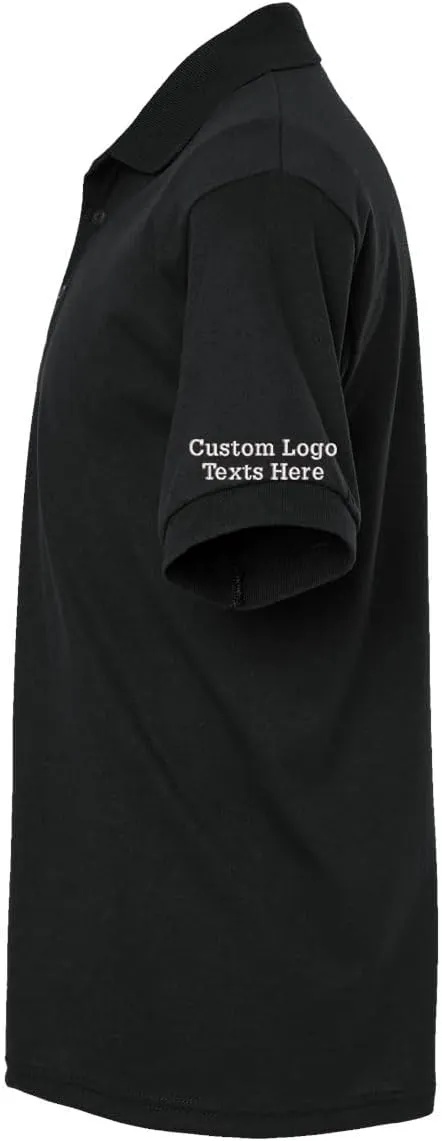 INK STITCH 8800 Custom Embroidery Personalized Logo Texts Dry Blend Jersey Polo Shirts