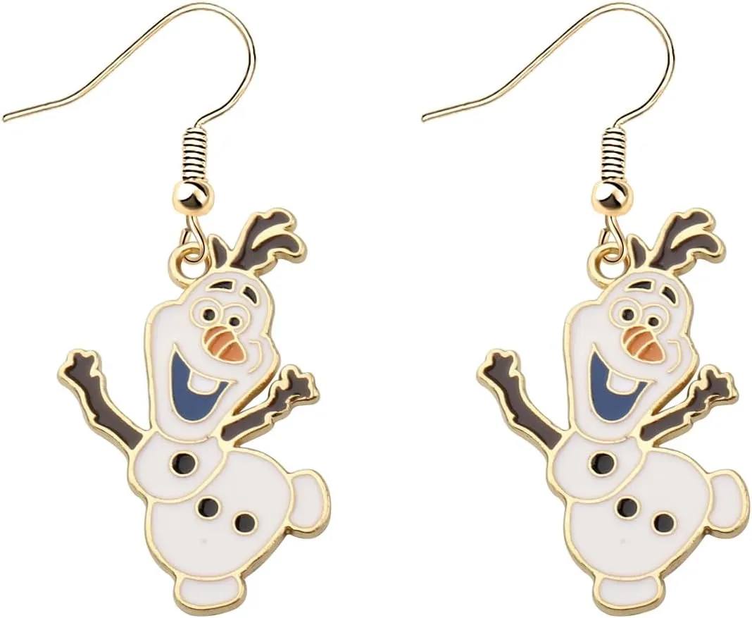KEYCHIN Snowman Earrings Cartoon Fairytale Fans Gifts Princess Theme Jewelry Snowman Merch