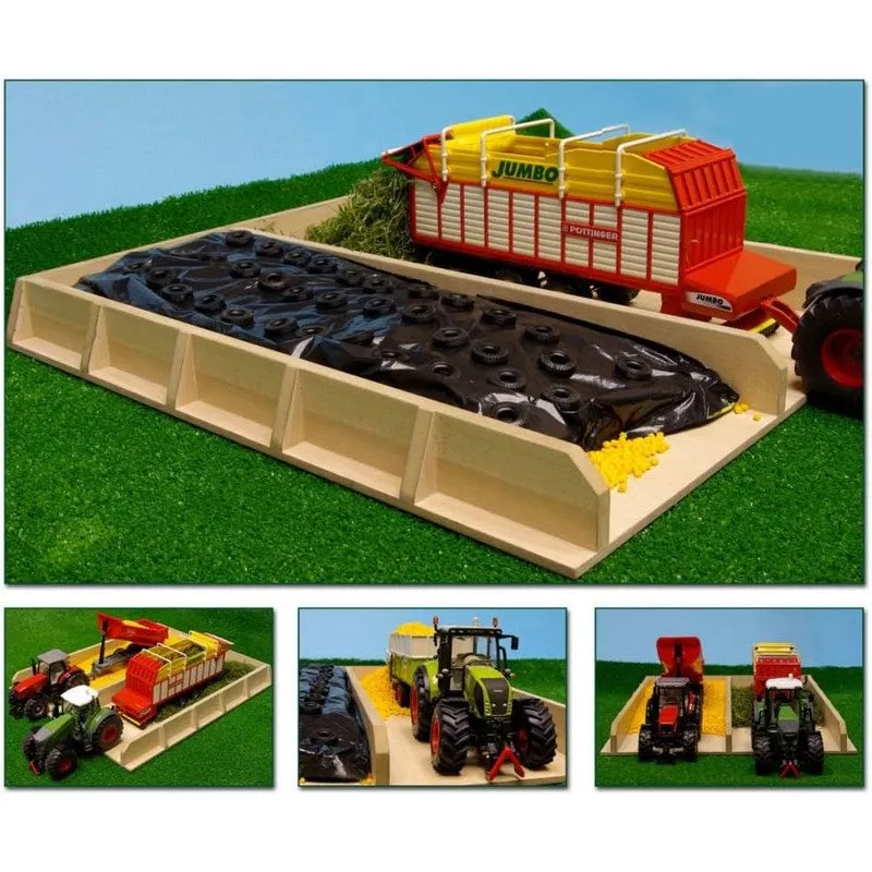 Kids Globe Farming Silo Trench Silage Pit 1:32 Scale