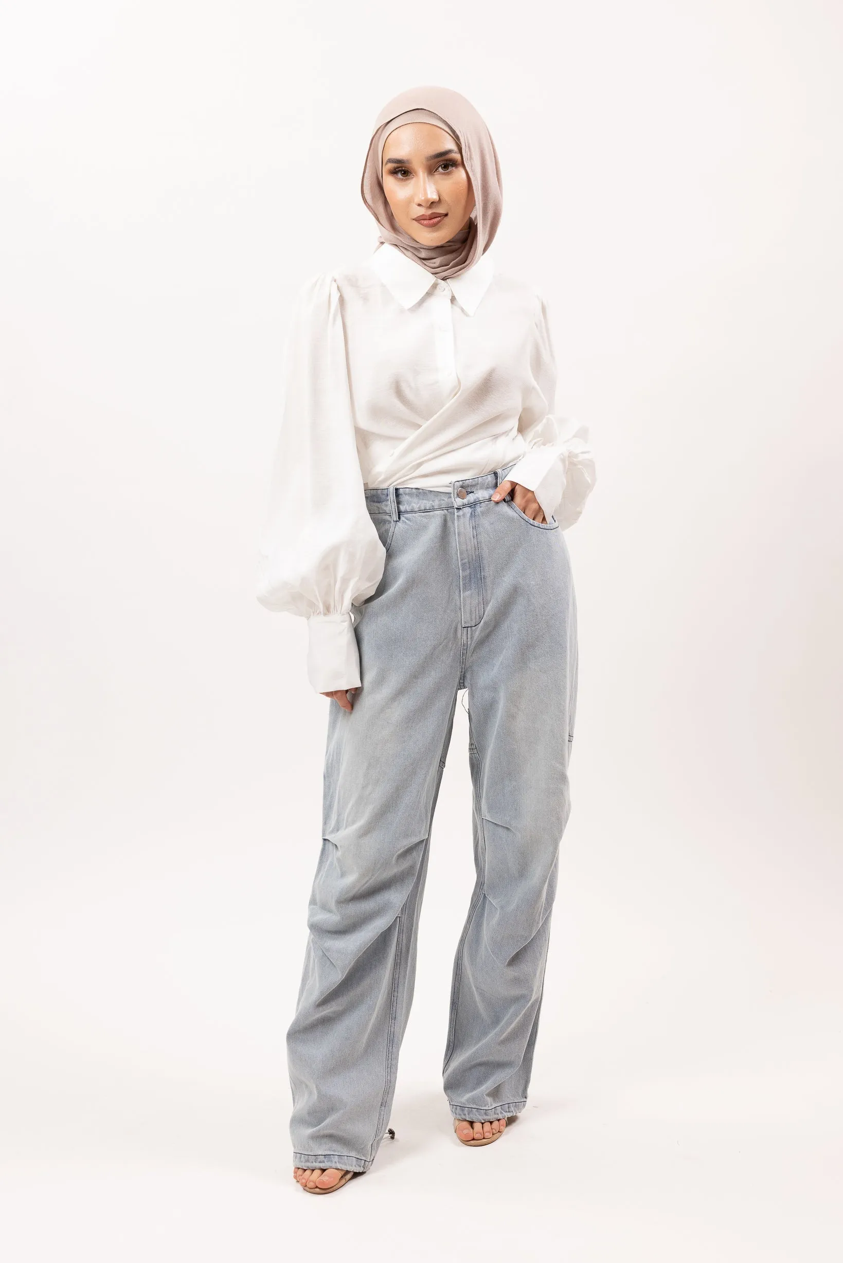 Lexi Denim Detailed Pants