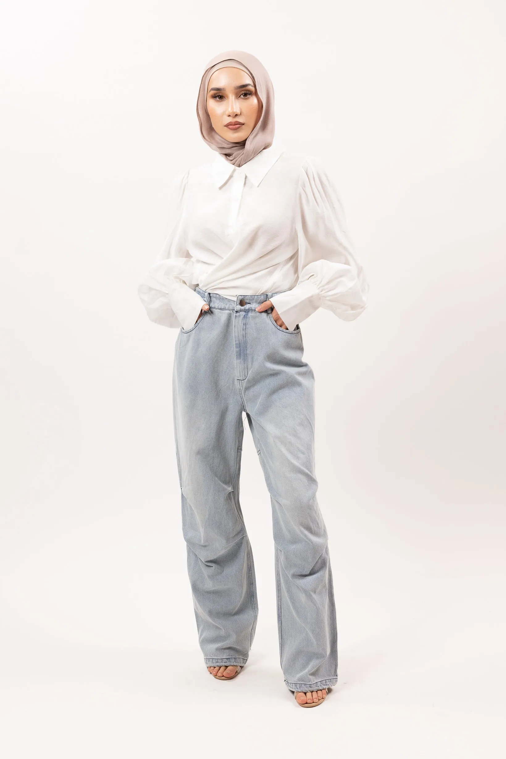 Lexi Denim Detailed Pants