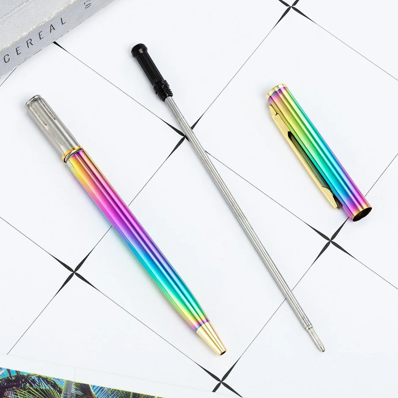 Macaron Metal Premium Ball Point Pen - Silver