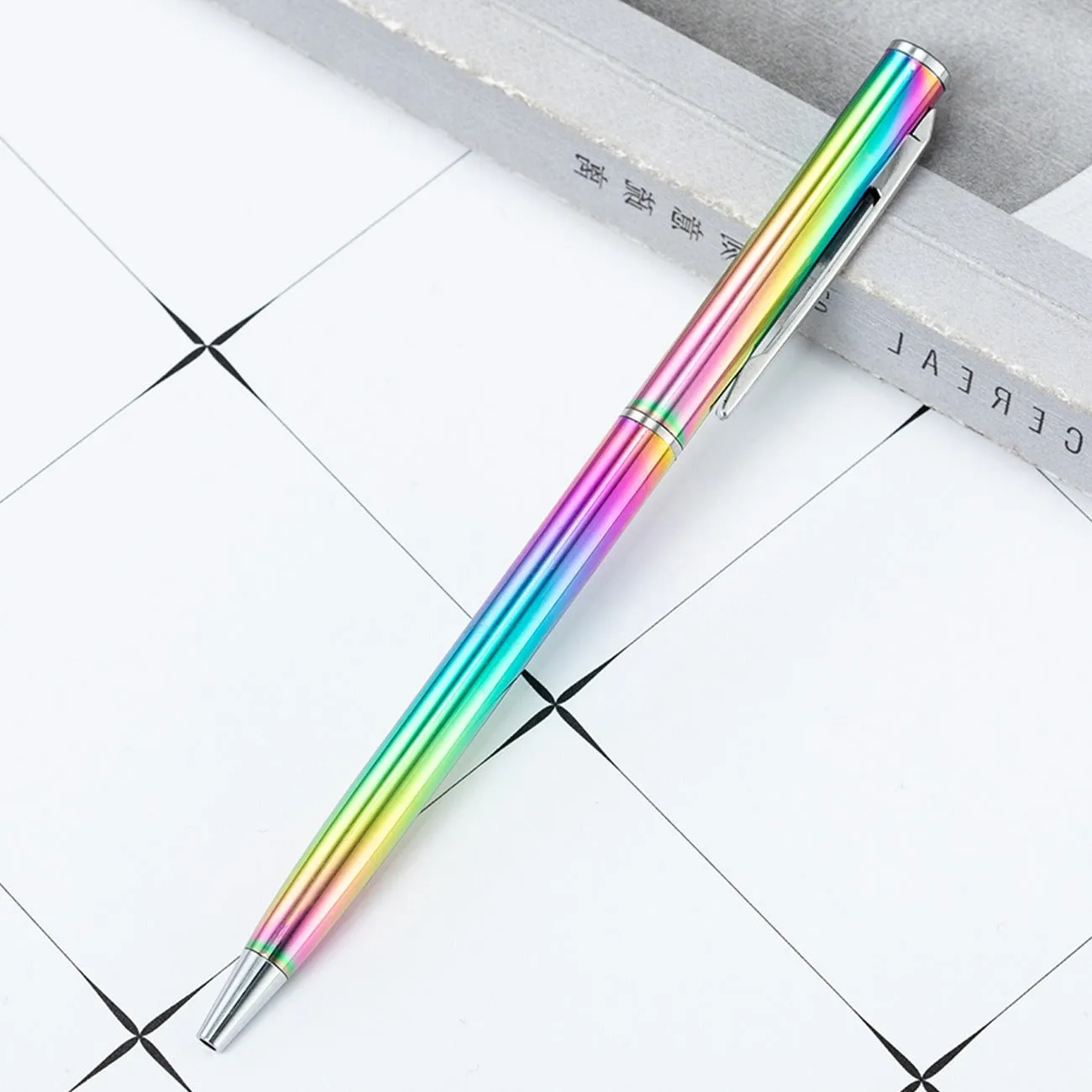 Macaron Metal Premium Ball Point Pen - Silver