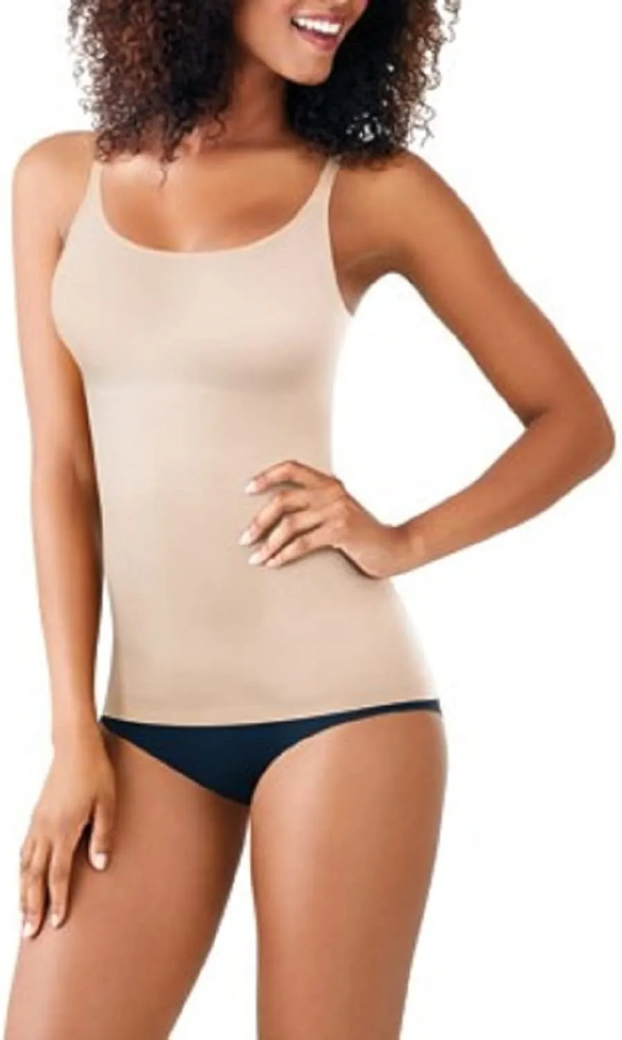 Maidenform Women's Shapewear Cami Tank Top, Tummy Control Shapewear Camisole, Convertible Strap Shapewear Cami