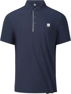 Mens Performance Polo Shirts Seamless Tech Golf Pickleball Shirts for Men Quick Dry Moisture Wicking