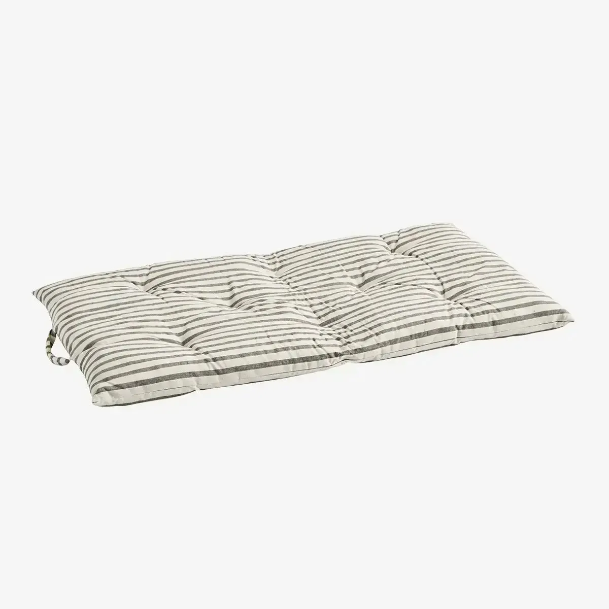 Printed Cotton Mattress 60x100 cm Grey Stripes
