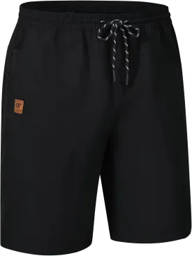 QPNGRP Men's Stretch Waist Casual Shorts with 5 Pockets Include 1 Zipper Pocket