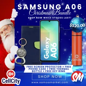 Samsung A06 Christmas Bundle [PICK UP FROM CELL CITY UPOLU]