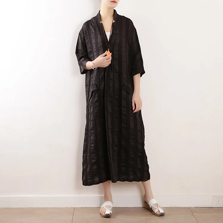 Stripe casual summer Women Dresses long women dresses AMT962330
