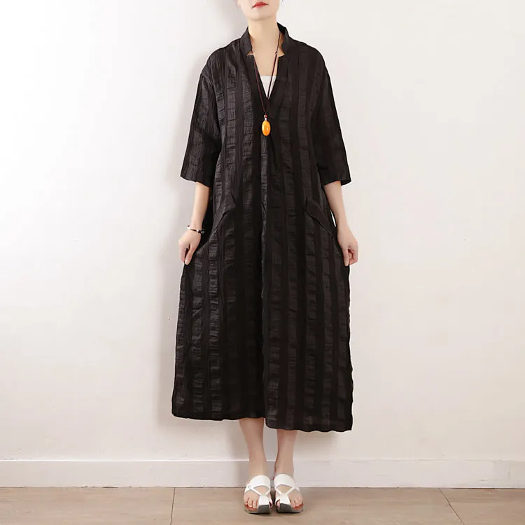 Stripe casual summer Women Dresses long women dresses AMT962330