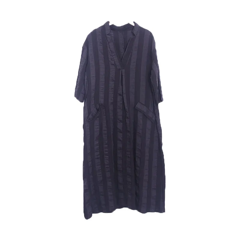Stripe casual summer Women Dresses long women dresses AMT962330