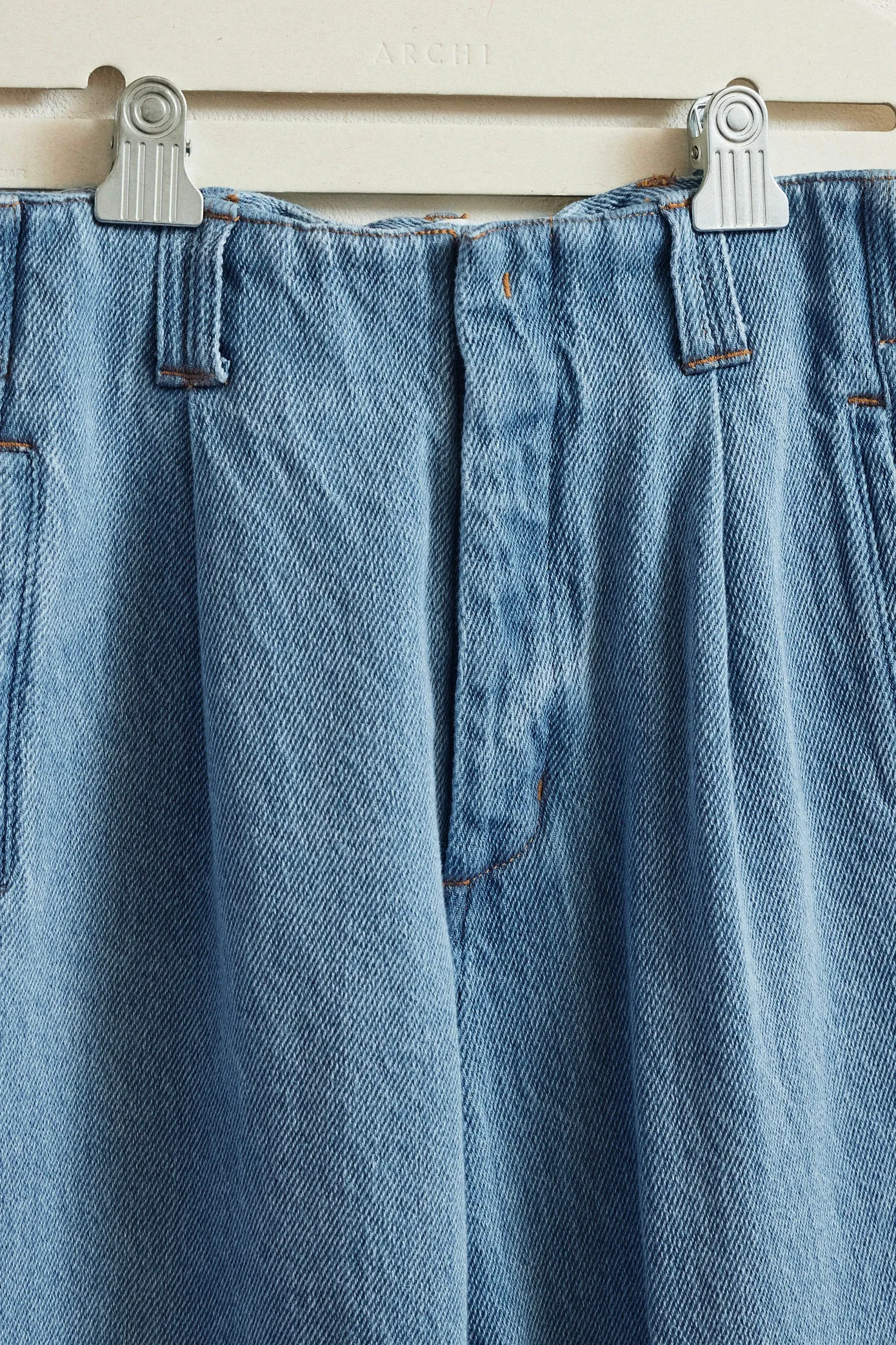 Tapered Denim Pants