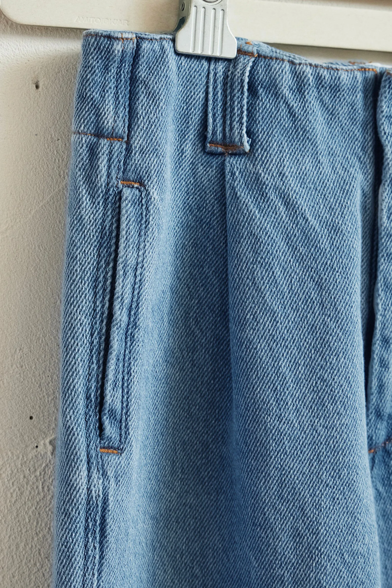 Tapered Denim Pants